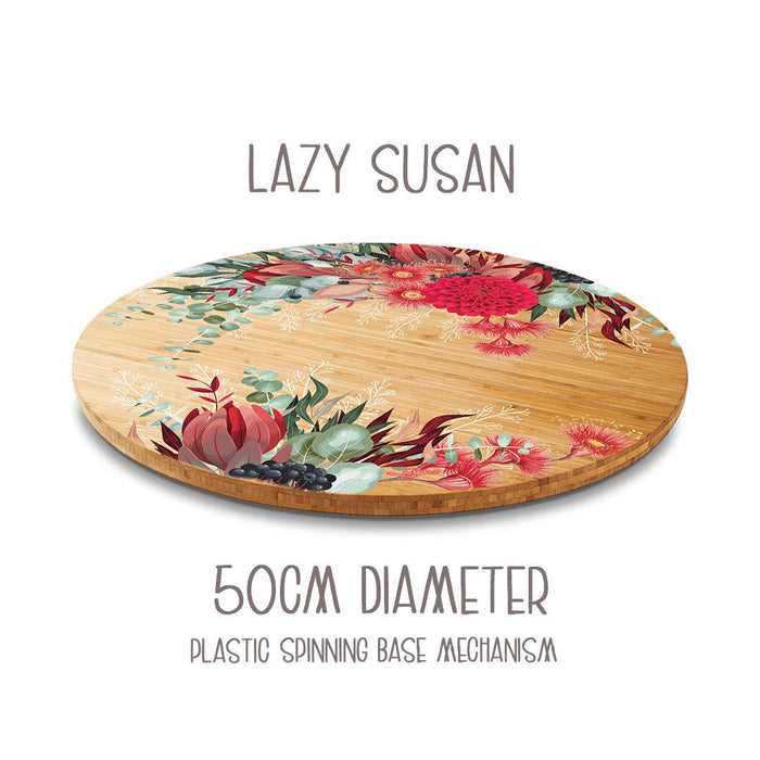 Bamboo Lazy Susan Festive Bouquet Btt17 - Giftolicious