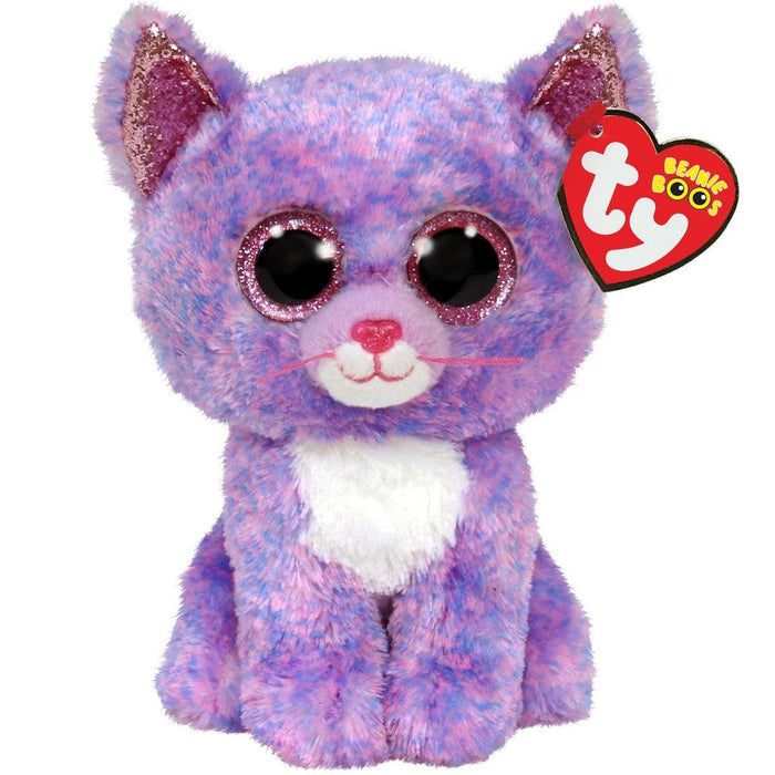 Ty Beanie Boos Cassidy - Lavender Cat Med