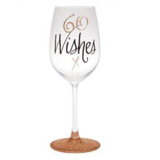 Birthday 60th Rose Gold Wine Glass - Giftolicious
