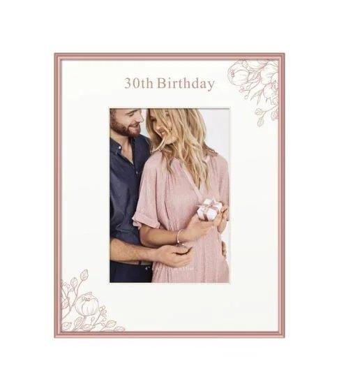 Birthday Frame Rose Gold 30th 4*6 2023 - Giftolicious