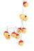 Christmas Garland With Lights Red & White Santa Baubles - Giftolicious