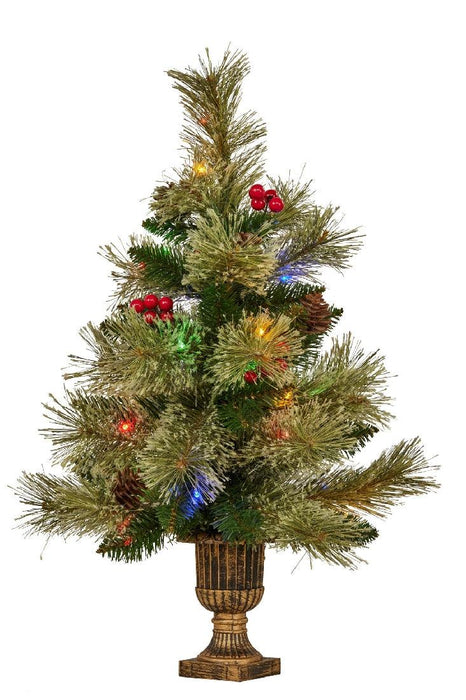 Christmas Tree Multi Functional Lights­ Bristle Berry 2ft - Giftolicious