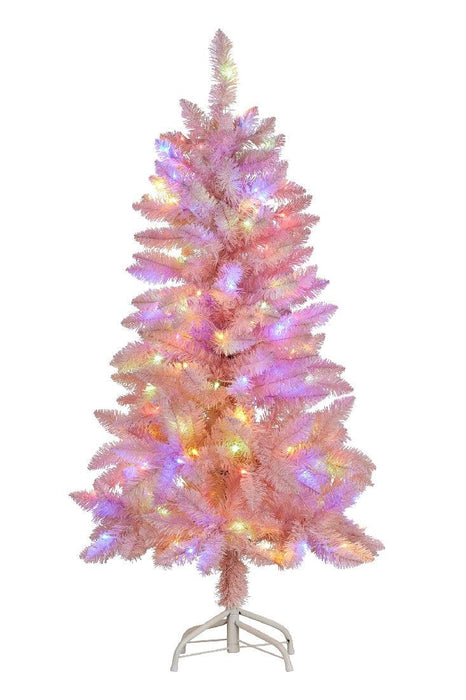 Christmas Tree Multi Function Lights­ Pretty In Pink 4ft - Giftolicious