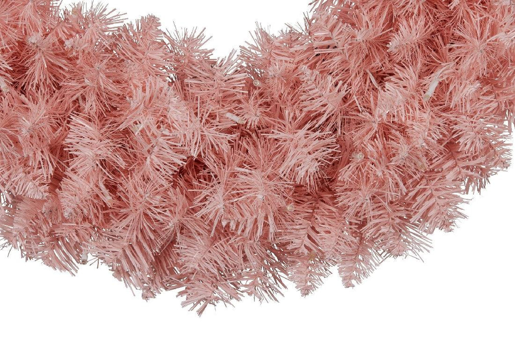 Christmas Wreath With Multi Function Lights­ Pretty In Pink 61cm - Giftolicious