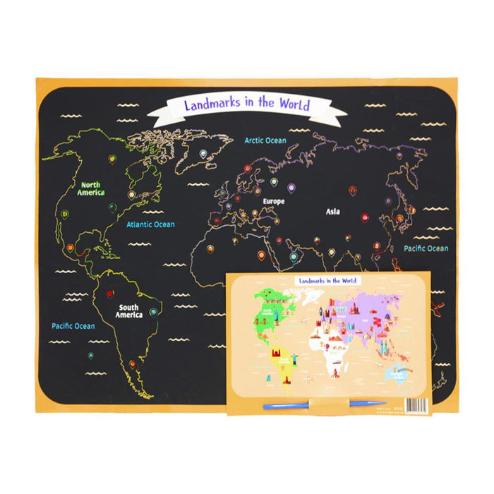 Diy World Scratch Map - Giftolicious