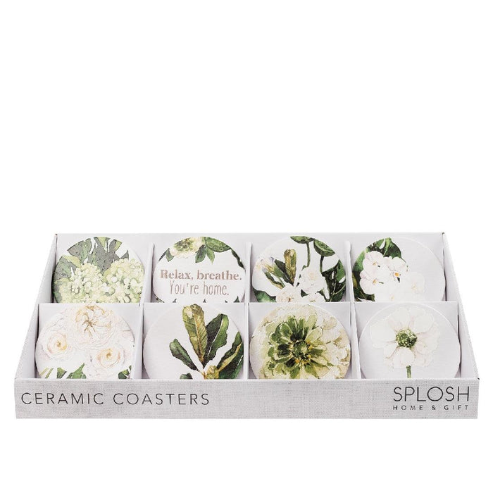 Greenhouse Flower Trio Ceramic Coaster - Giftolicious