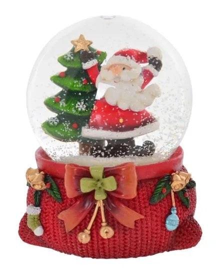 Happy Santa 65mm Waterball (3) - Giftolicious