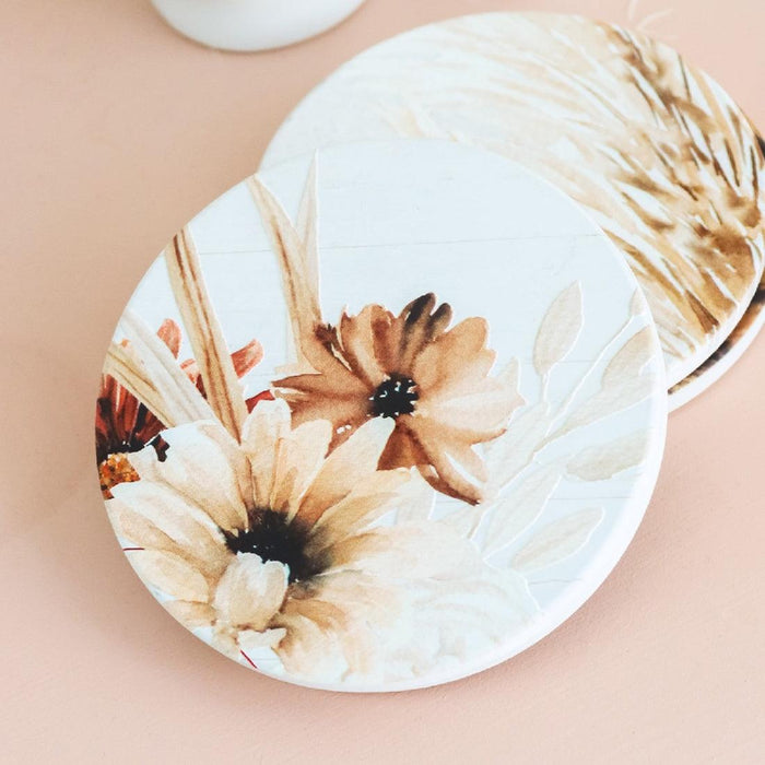 Home Sweet Home Floral Ceramic Coaster - Giftolicious