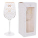 Jewelled 40th Birthday Wine Glass