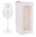 Jewelled 50th Birthday Wine Glass