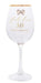 Jewelled 50th Birthday Wine Glass