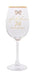 Jewelled 70th Birthday Wine Glass