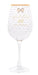 Jewelled 80th Birthday Wine Glass