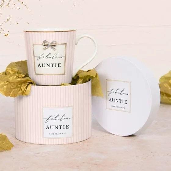 Jewelled Fabulous Auntie Mug