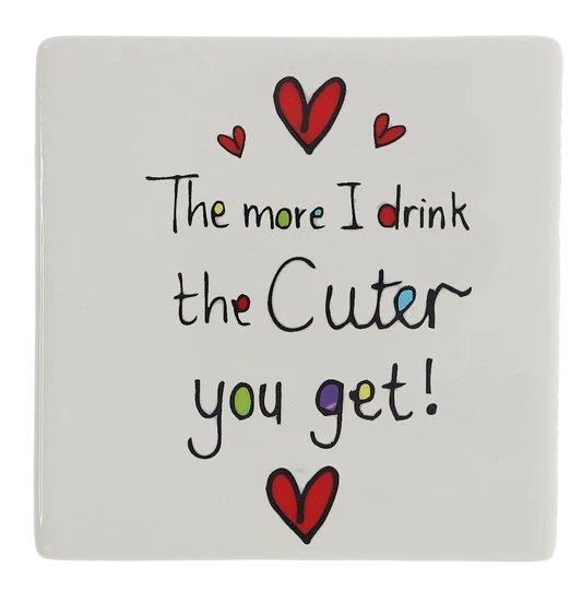 Just Saying Coaster Cuter - Giftolicious