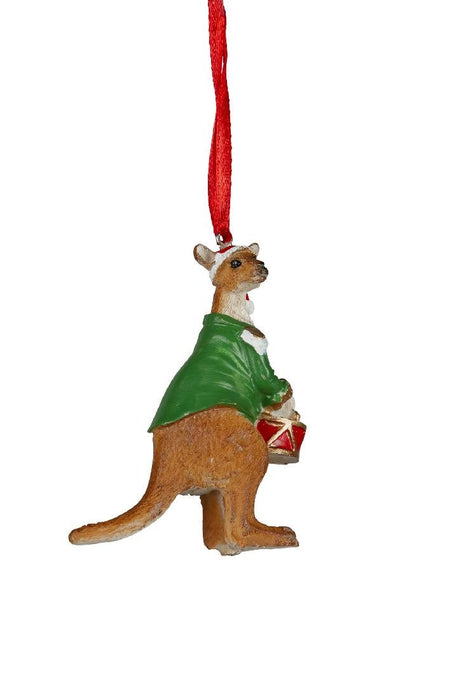 Kangaroo Deco Green Xmas Tree Decoration - Giftolicious