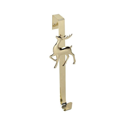 Metal Wreath Holder Deer Gold Xmas - Giftolicious