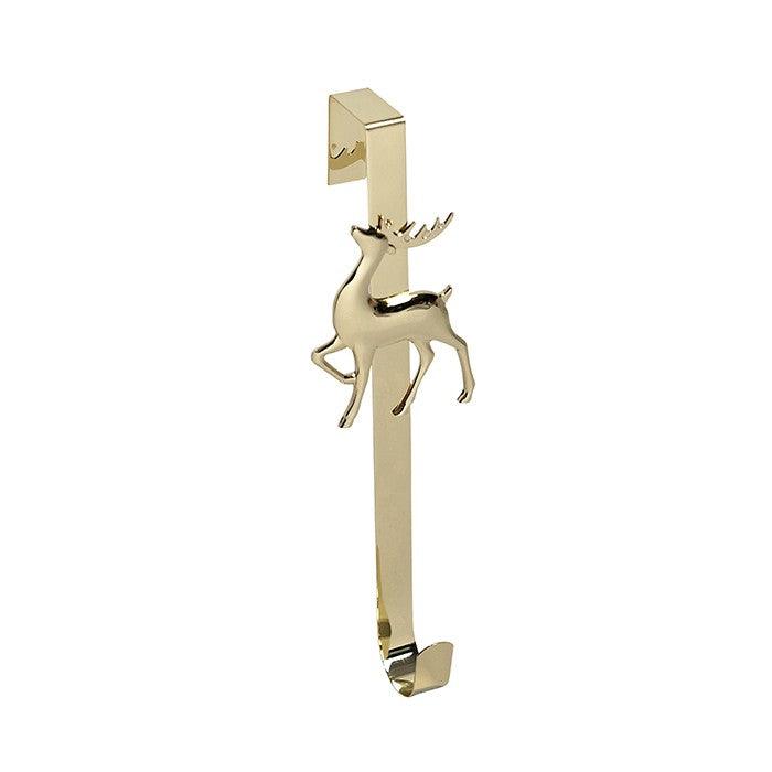 Metal Wreath Holder Deer Gold Xmas - Giftolicious