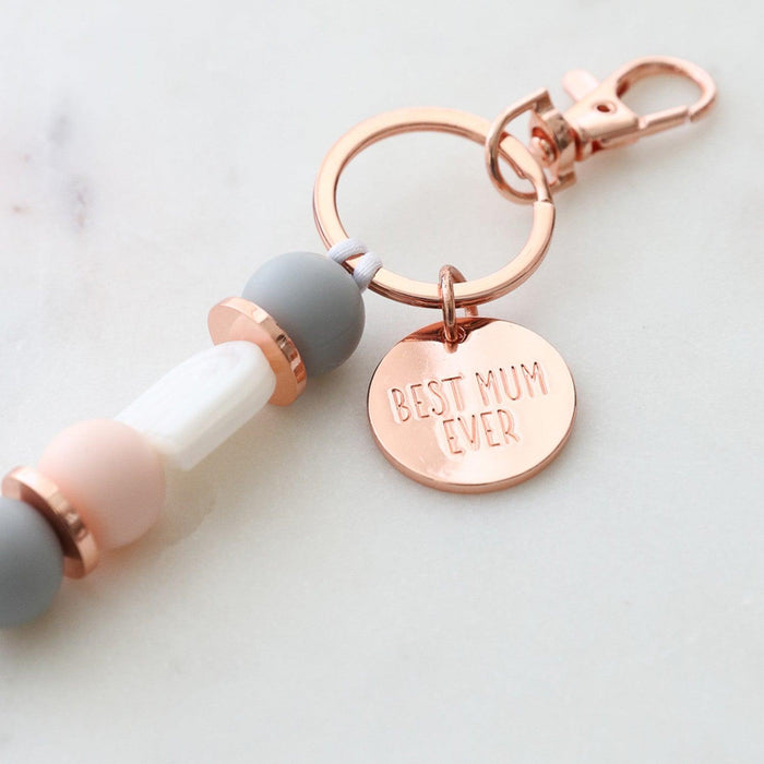 Mothers Day Best Mum Silicone Keyring