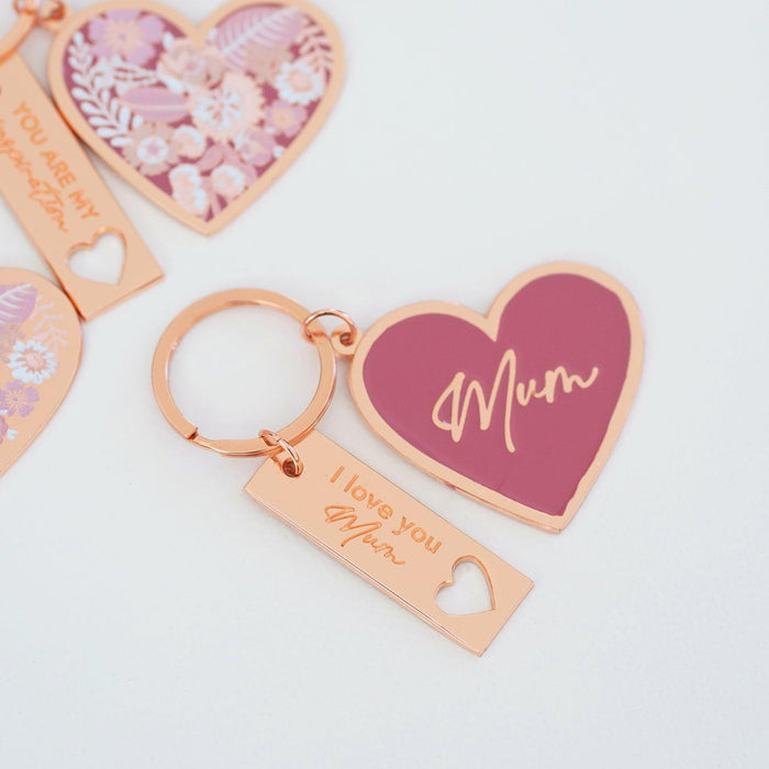 Mothers Day Keyring I Love You Mum - Giftolicious