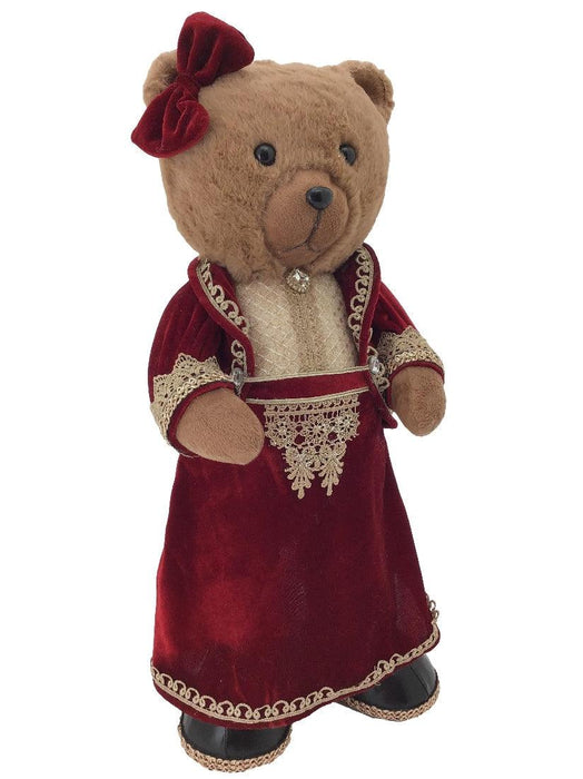 Mrs Christmas Bear Xmas Figurine - Giftolicious