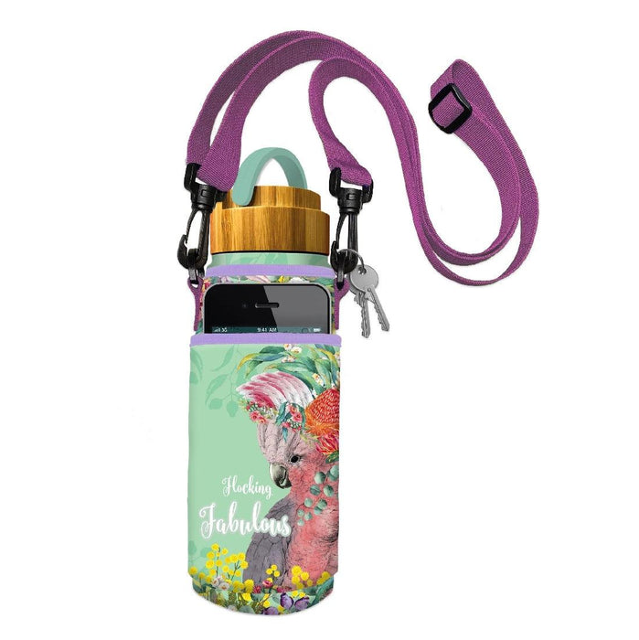 Neoprene Bottle Phone Carry All Flocking Fabulous - Giftolicious