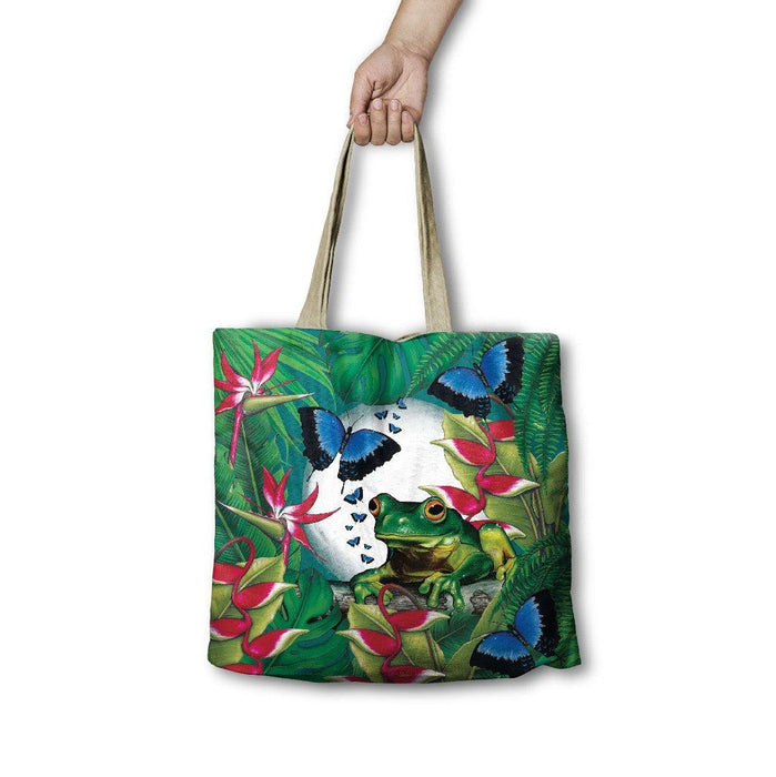 Shopping Bag Green Frog - Giftolicious