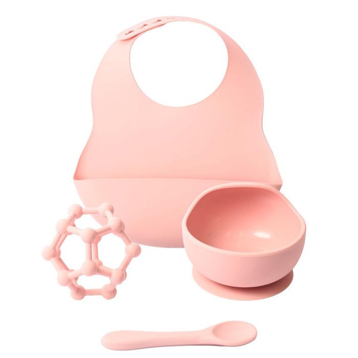 Silicone Dinner Set Gift Boxed Baby Pink - Giftolicious