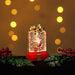 Snowing Mini Gift Box W/santa Xmas Lights - Giftolicious