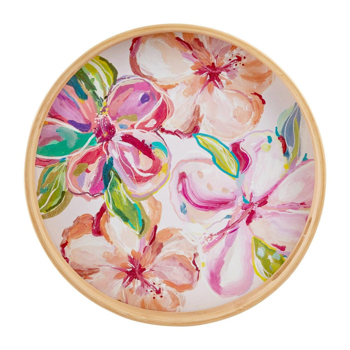 Talulah Round Bamboo Serving Platter