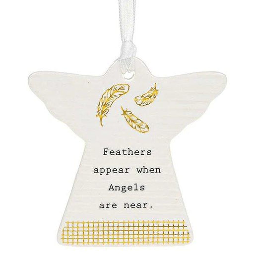 Tw Angel Plaque Feathers - Giftolicious