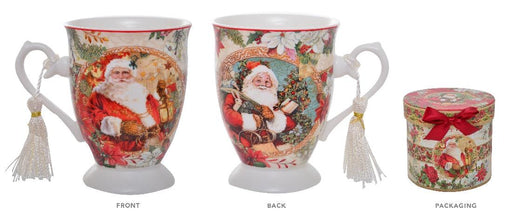 Vintage Santa Tassled Mug - Giftolicious