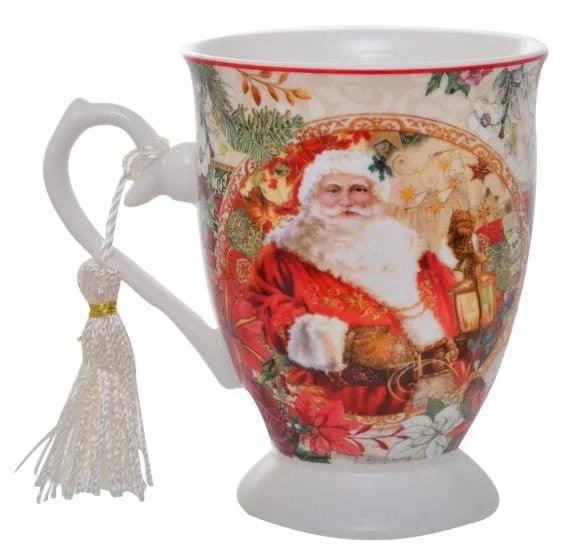 Vintage Santa Tassled Mug - Giftolicious