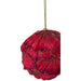 Xmas Ginko Leaf Bauble Hot Pink - Giftolicious