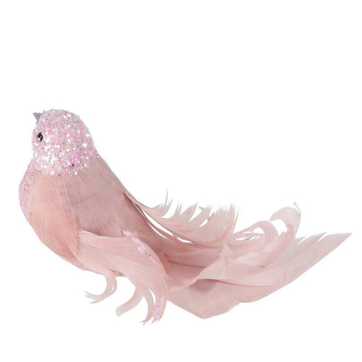 Xmas Sassy Clip On Bird Pink - Giftolicious