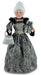 Xmas Standing Mrs Claus Black And Silver 60cm Figurine - Giftolicious