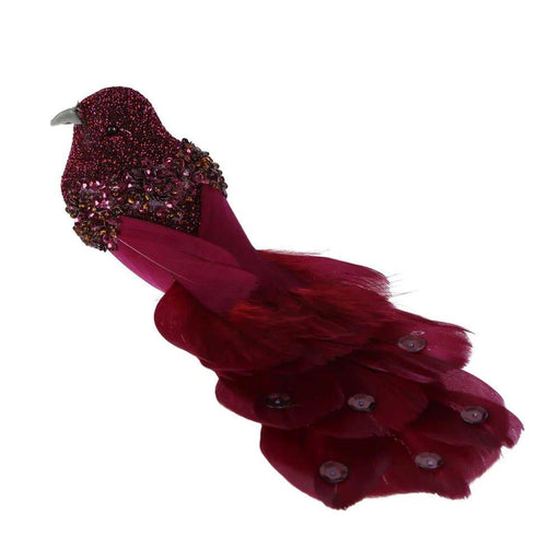 Xmas Torra Clip On Bird Plum - Giftolicious