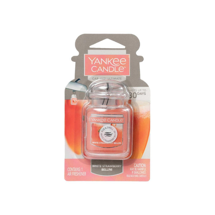 Yankee Car Jar White Strawberry Bellini - Giftolicious