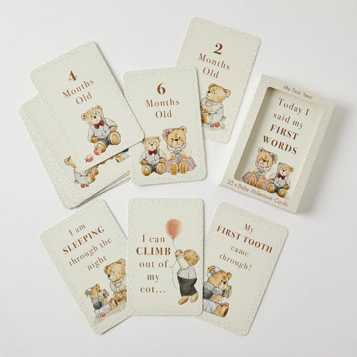 Baby Milestone Cards- Nothing Hill Bear 25pc - Giftolicious