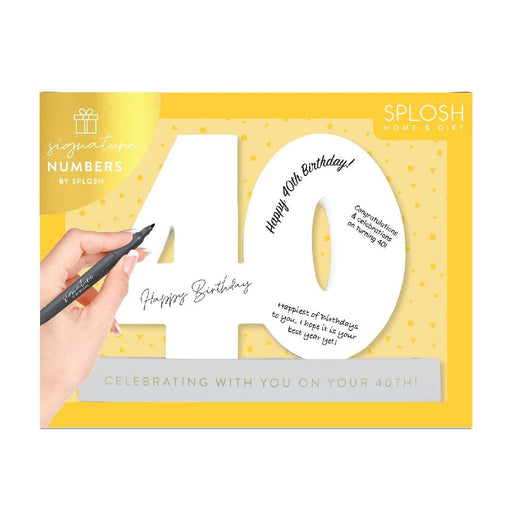 40th Birthday Sign Number - Giftolicious