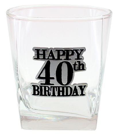 Birthday 40th Badged Scotch Glass: 2020 - Giftolicious