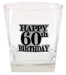 Birthday 60th Badged Scotch Glass - Giftolicious