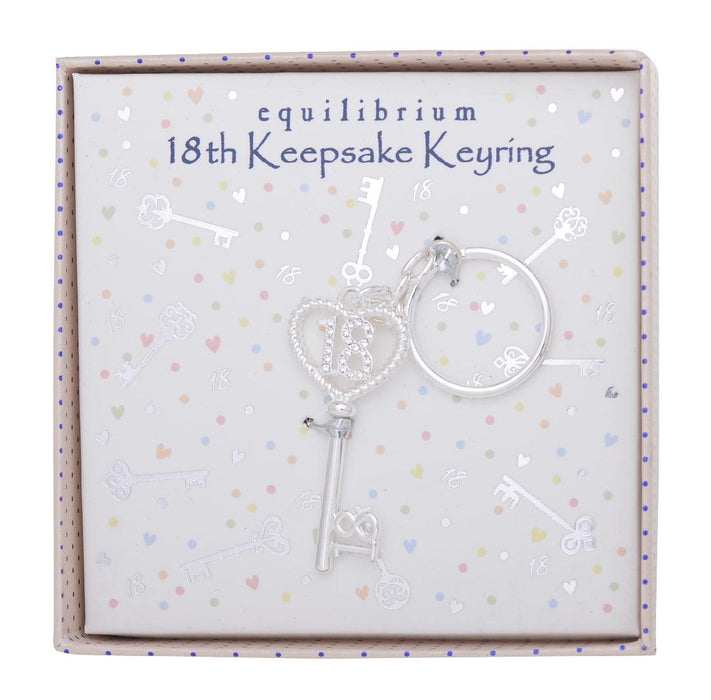 Birthday Equilibrium 18th Keyring - Giftolicious