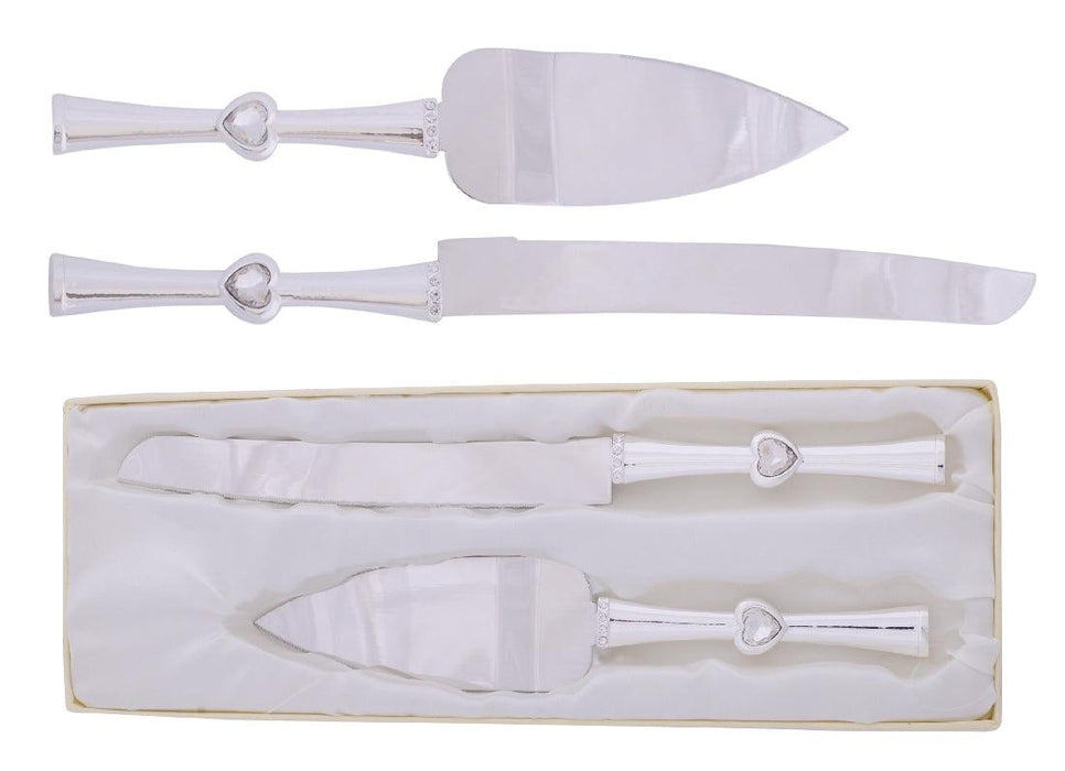 Diamond Heart Serving Set Wedding - Giftolicious