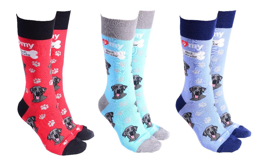 Dog Society Socks Blacl Lab - Giftolicious