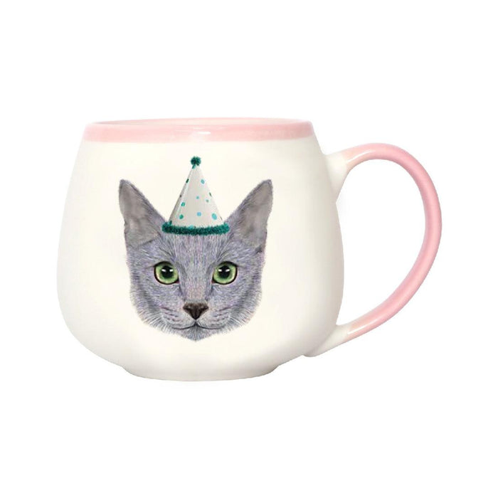 Painted Pet Cat Mug Russian Blue - Giftolicious