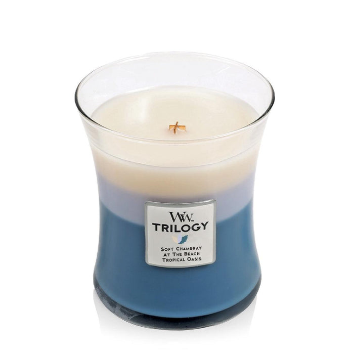 Woodwick Medium Trilogy Beachfron Cottage - Giftolicious