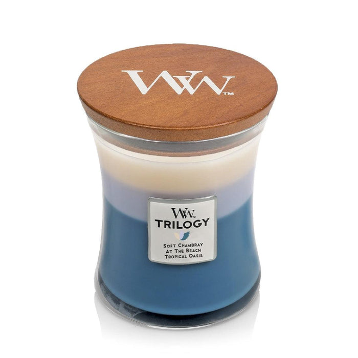 Woodwick Medium Trilogy Beachfron Cottage - Giftolicious